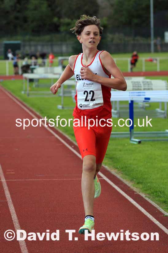 Boys Under-13s 800 metres, 2023 Northern Under-13s, Under-15s and Under-17s, Middlesbrough.  Photo: David T. Hewitson/Sports for All Pics